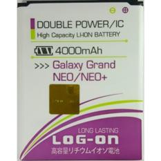 LOG-ON Battery For Samsung Galaxy Grand NEO/NEO+ 4000mAh - Double Power & IC Battery - Garansi 6 Bulan