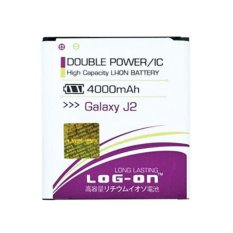LOG-ON Battery For Samsung Galaxy J2 4000mAh - Double Power & IC Battery - Garansi 6 Bulan