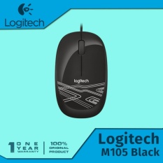 Logitech M105 Optical Mouse - Hitam