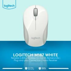 Logitech M187 Wireless Mini Mouse - Putih