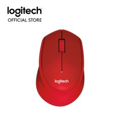 Logitech M331 Silent Plus Wireless Mouse - Merah