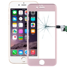 LOPURS Premium 0.33mm Titanium Alloy Edge Layar Penuh Pelindung Layar Anti Gores untuk IPhone 6 (Pink)