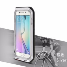 Love Mei Life Waterproof Powerful Case Waterproof Shockproof Aluminum Metal Cover for Samsung Galaxy S6 Shockproof Phone Cases for S6 (Silver) - intl