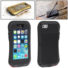 CINTA MEI Logam Ultra Tipis Tahan Hujan + Dropproof + Tahan Terhadap Debu Pelindung Case untuk iPhone 5 & 5 S (Hitam) -Internasional