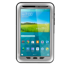 Love Mei Tahan Kaca Gorilla Bemper Logam Penutup Case untuk Samsung GALAXY Tab S 8,4 (Silver)-International