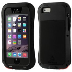 CINTA MEI Tahan Guncangan Tahan Jatuh Tahan Debu Case untuk IPhone SE 5 S 5-Merah Port Menutupi/Hitam-Intl