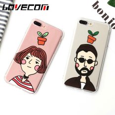 LOVECOM Phone Case untuk IPhone 7 4.7 Inch Kartun Pembunuh Karakter Transparan TPU Phone Back Cover Kasus Baru Capa 4.7