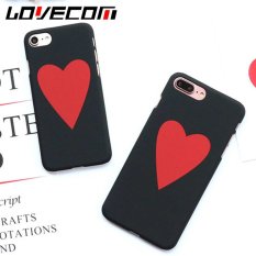 LOVECOM Phone Case untuk IPhone 7 Plus 5.5 Inch Mewah Heart LOVE Frosted Hard PC Phone Back Cover Kasus Terbaik Hadiah untuk Kekasih-Intl