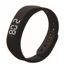 Loveu T5 Sport Smart Gelang LED Tanggal Otomatis Jam Tangan Sabuk Tangan, Hitam-Intl