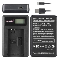 LP-E12 2 Pack 7.4 V dengan LCD Kit Pengisi Daya USB untuk Canon EOS 100D/EOS Rebel SL1/EOS-M/EOS-M2-Intl