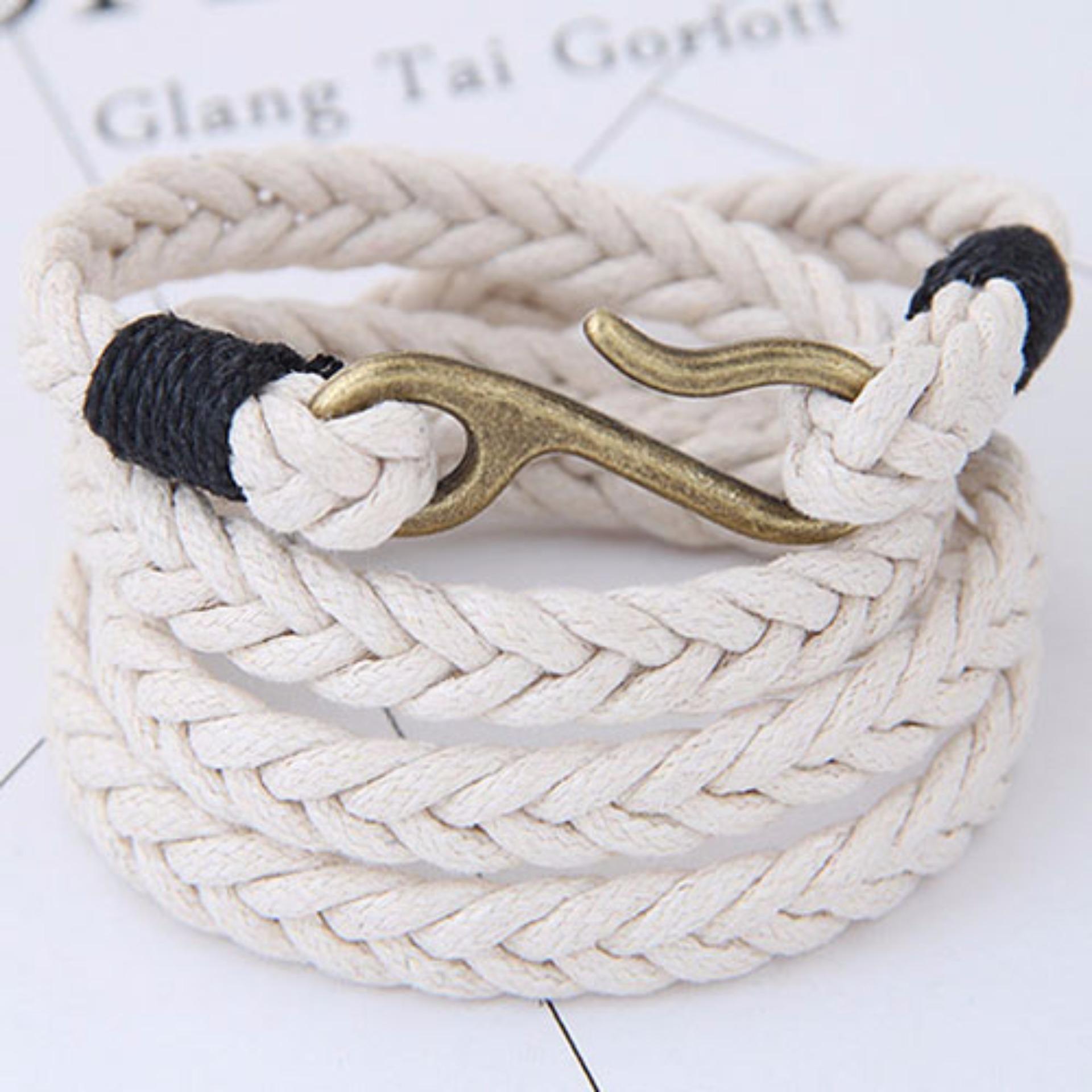 LRC Gelang Tangan Fashion Irregular Shape Decorated Multi-layer Color Matching Bracelet