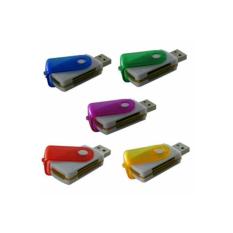 Lucky - Card Reader USB All In One - 4 Slot Model Flashdisk Putar / 1Pcs