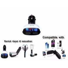 Lucky - Fast 2 Output USB Car Charging 3.4A with LED Panel - Compatible with Samsung,IPhone,Xiaomi and more