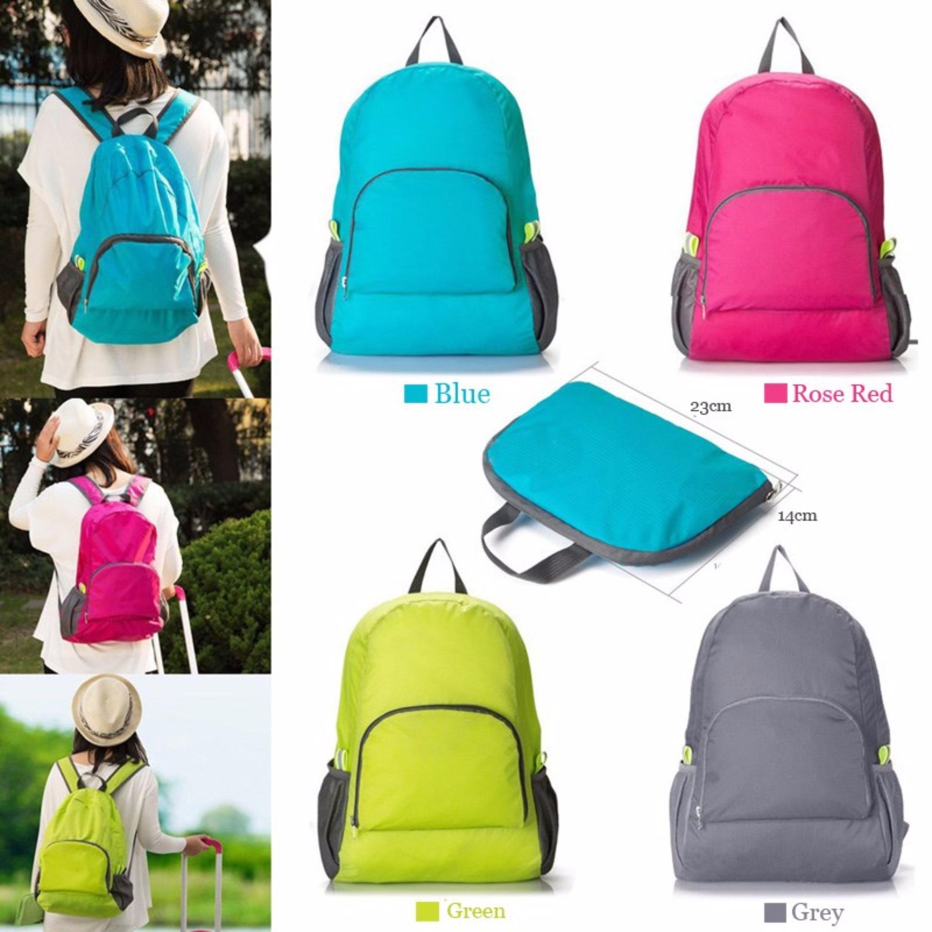 Lucky - Foldable Backpack / Travel / Tas Punggung Lipat / Ransel Travelling - Random
