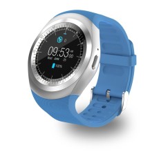 Lumiparty Jam Tangan Pintar Bluetooth dengan Kartu SIM Beberapa Fungsi Yang Kuat untuk Ponsel Cerdas Android Samsung HTC Sony LG huawei Lenovo dan iPhone Warna: biru