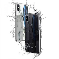 Luxendary Model 3 Tesla Franz Von Holzhauzen Sketsa Tinggi-Akhir Case untuk iPhone X-Krom/Perak- internasional