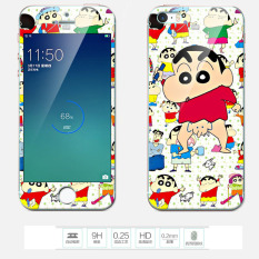 Mewah 3D Lukisan Depan + Belakang Penuh Case Cover Warna Kaca Antigores Case untuk iPhone 6/6 S 4.7