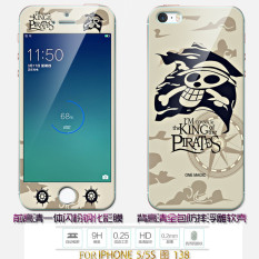 Mewah 3D Lukisan Depan + Belakang Penuh Case Cover Warna Tempered Glass Case untuk IPhone 6 Plus/6 S Plus 5.5