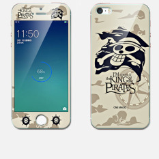 Mewah 3D Lukisan Depan + Belakang Penuh Cover Warna Tempered Glass Case untuk IPhone 5/