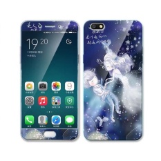 Mewah 3D Lukisan Depan + Belakang Penuh Case Cover Warna Kaca Antigores Case untuk OPPO A77/OPPO F3 5.5