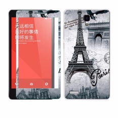 Mewah 3D Lukisan Depan + Belakang Penuh Case Cover Warna Kaca Antigores Sarung untuk Xiaomi Redmi Note Pelindung Layar Film (Warna-1) -Intl