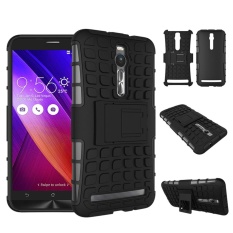 Belakang Mewah Armor Style (PC dan Lembut TPU) Shockproof Perlindungan Menyeluruh dan Stand Phone Case untuk Asus Zenfone 2 ZE551ML ZE550ML 5.5 