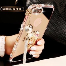 Luxury Diamond Bingkai Logam Pasta Drill Kembali Cover Case untuk S Samsung Galaxy J2 Prime-Intl
