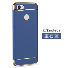 Mewah Fashion 3 In 1 Plating Hard Matte Case Shockproof Pelindung Back Cover untuk Xiaomi Redmi Note 5A Prime Pro -Intl