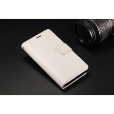 Mewah Dompet Kulit Lipat untuk Xiaomi Redmi 2 dengan HD Pelindung Layar-Beige-Intl