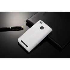 Mewah Dompet Kulit Lipat untuk Xiaomi Redmi 3 Pro dengan HD Pelindung Layar-Beige-Intl
