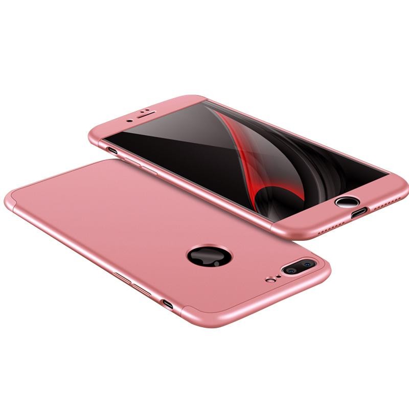 Luxury Slim Armor Hard Case untuk Apple Iphone 7 Plus 3-In-1 360 Degree Full Body Protection Back Cover Case Warna: Rose Gold