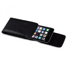 Luxury Smooth Kulit dengan Clip Vertical Pouch Case Cover untuk Apple IPhone 6 Plus/Samsung Galaxy Mega 6.3/ nokia Lumia 1520/HTC ONE MAX/BLU Studio 6.0 HD/Huawei Ascend Mate 2 4G LTE (hitam) -Intl