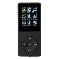 Lychee 8 GB & 70 Jam Mp3 Mp4 Player Media/Musik/Audio 1.8 ''TFT LCD Layar dengan FM Radio (Mendukung Hingga 64 GB, Hitam)-Intl