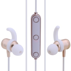 M2 Bluetooth 4.1 Olahraga Tahan Air Earphone Earbud Stereo Headphone (Emas)-Intl