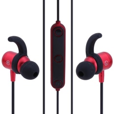 M2 Bluetooth 4.1 Olahraga Tahan Air Earphone Earbud Stereo Headphone (Merah)-Intl