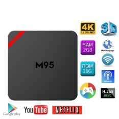 M95 SE S905X 4 K HD Android 6.0 TV Box dengan 2 GB RAM 16 GB ROM (EU Plug) -Intl
