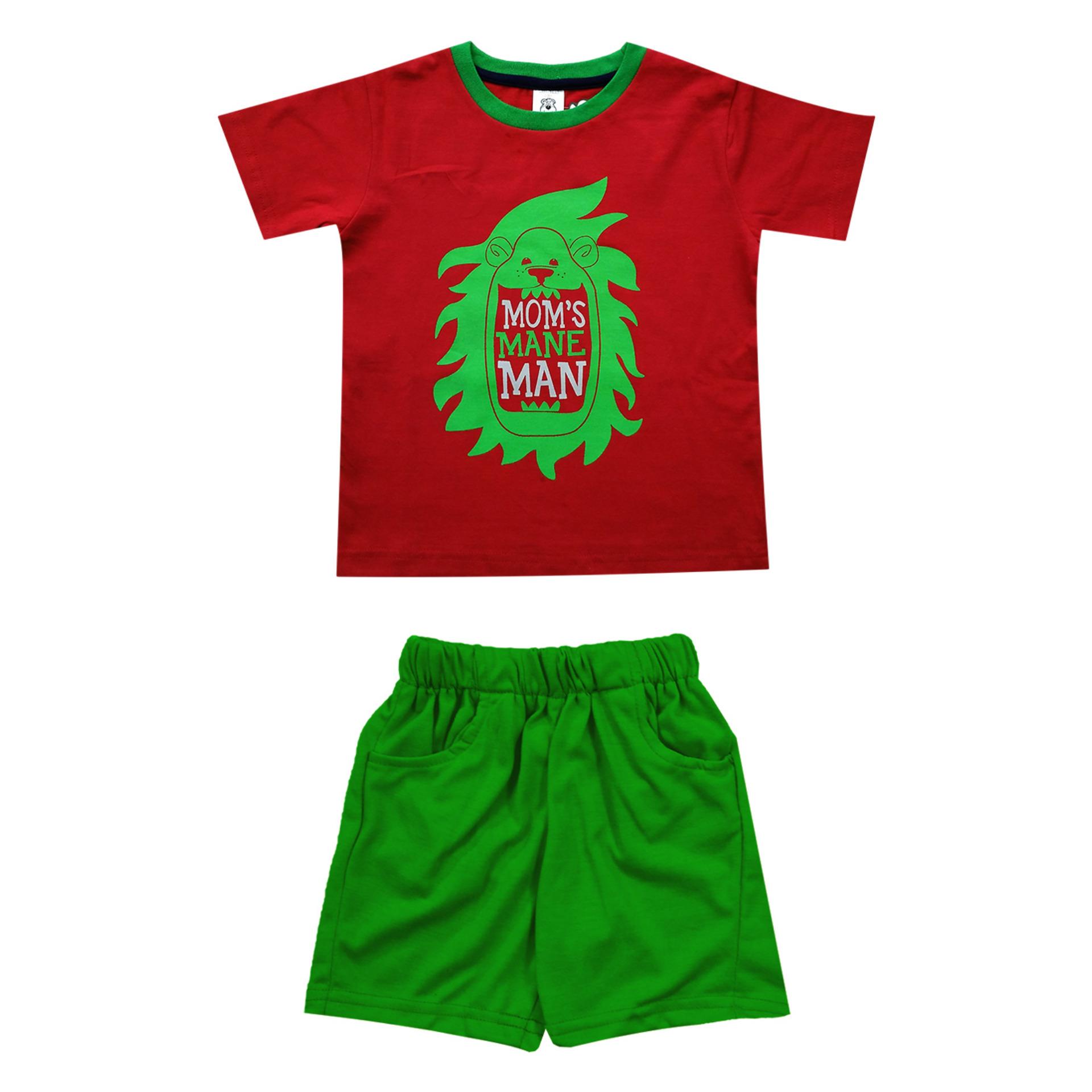 MacBear Kids Baju Anak Setelan T-Shirt Mom's Mane Man