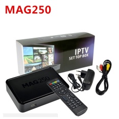 Mag250 IPTV Box Adapter Linux OS Mini IPTV Box MAG 250 Tidak Termasuk IPTV Saluran Akun Set Top Box Thailand Malaysia Pilipinas Singapura Indonesia-Intl