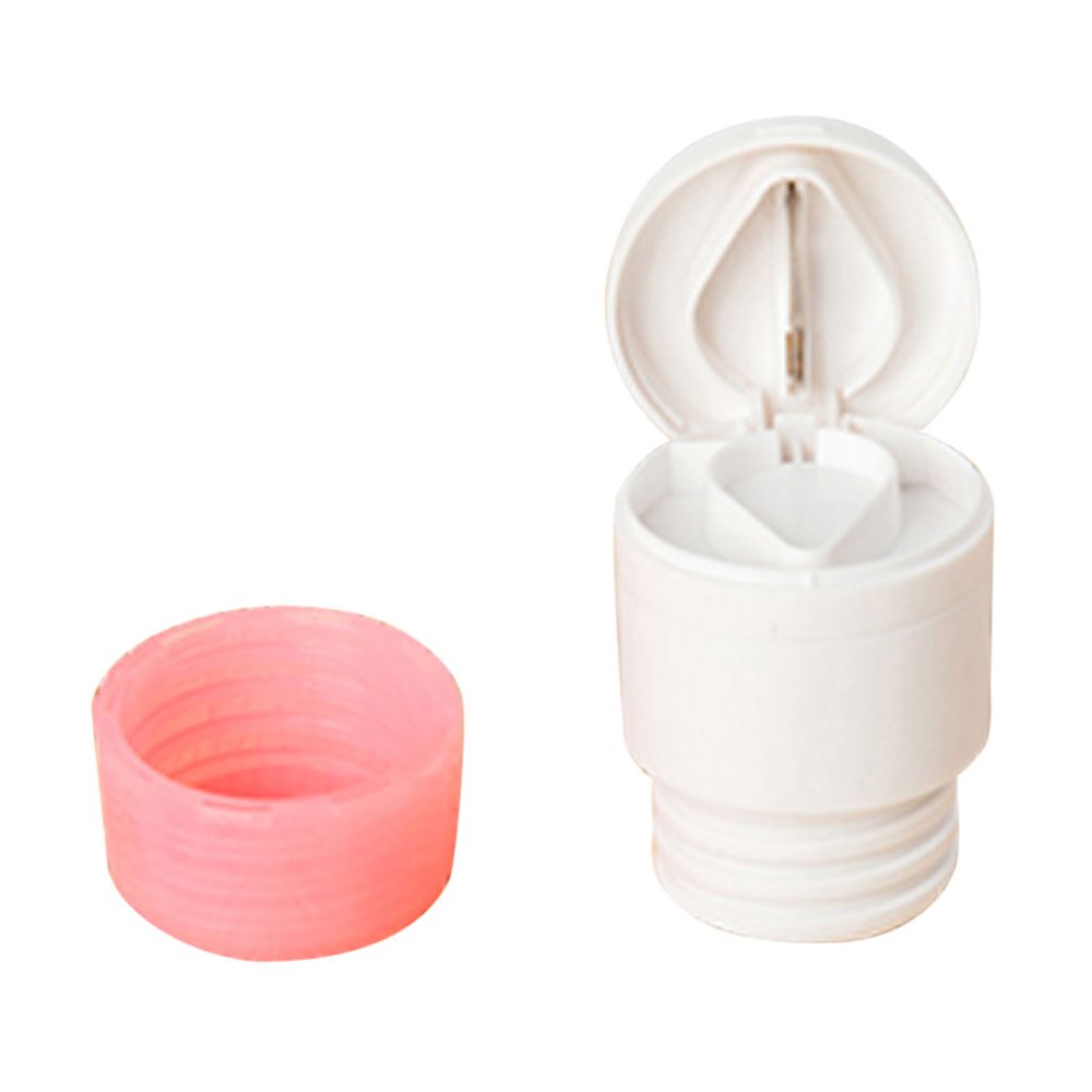 MagiDeal 2-In-1 Pill Cutter Crusher Powder Tablet Medicine Cut Splitter Grinder Pink
