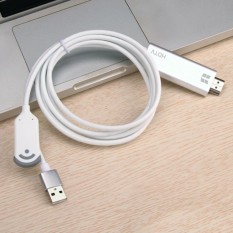 MagiDeal WiFi Wireless Display Adapter USB Charge HDMI TV AV Adapter Cable for iPhone 5 6 7 8 Plus X Samsung Galaxy S7 S8 Note 4 5 White - intl