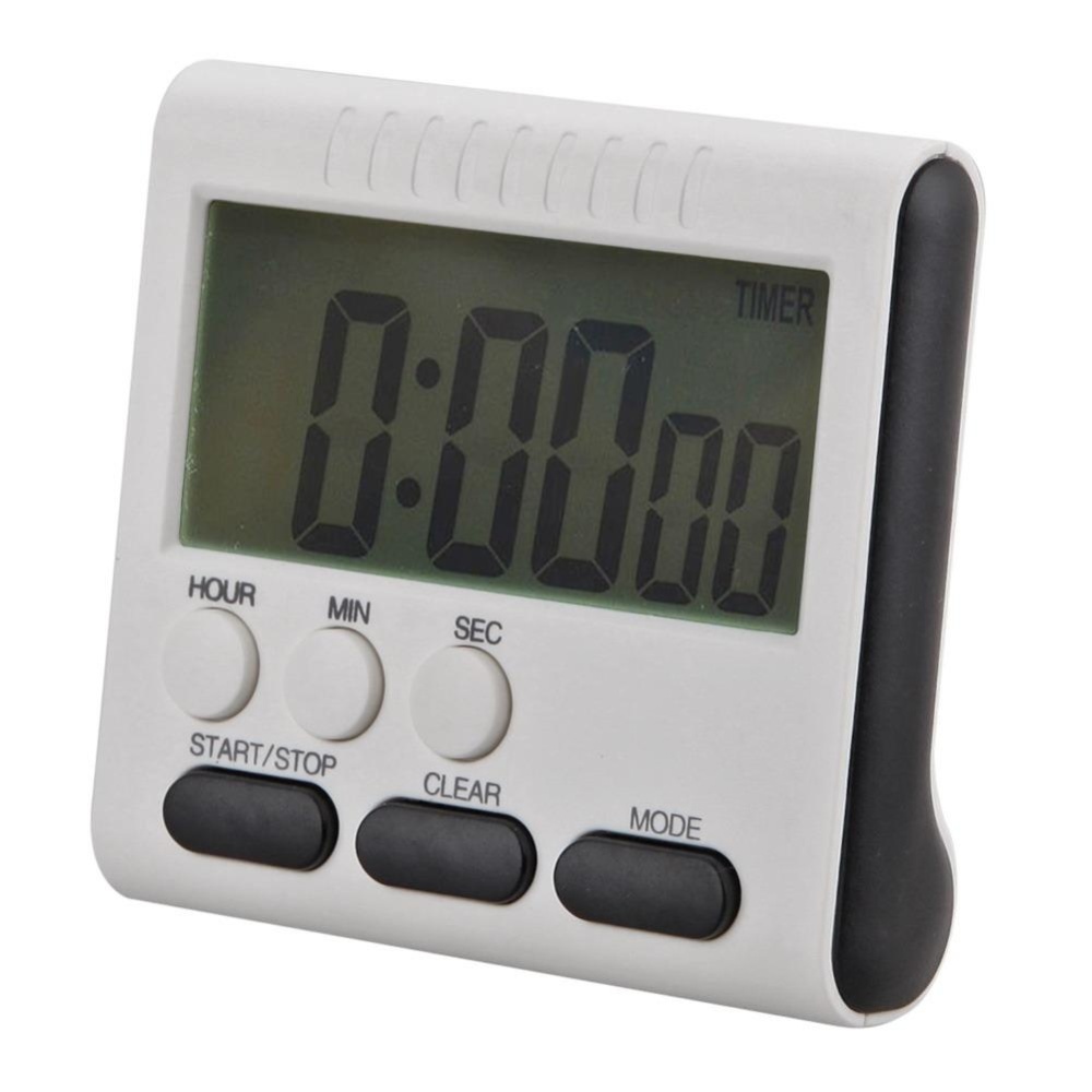 Magnetic Besar LCD Digital Timer Dapur Alarm Count Up Down Clock 24 Jam-Intl
