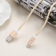 Kabel Magnetik 2.4A Micro USB Data Charger 1 M Nilon Logam Pengisian Cepat Magnet Kabel untuk HTC Samsung Xiaomi Android Ponsel Warna: Merah Cina-Intl