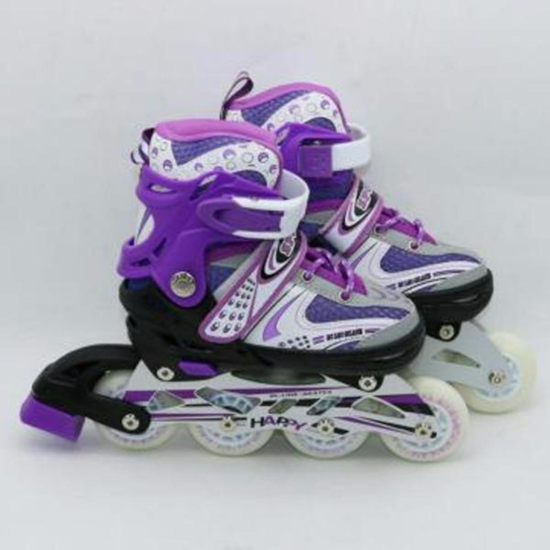 Mainan Anak Sepatu Roda Flashing Roller Inline Skate Power Line