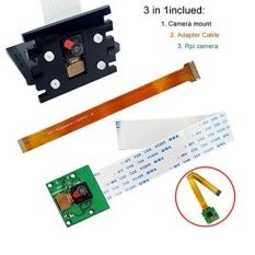 Makerfocus Raspberry Pi Kamera untuk Raspberry Pi Model A/B/B +, PI 2 dan Raspberry Pi 3 dan Kabel Adaptor untuk Zero/Zero W Kamera dan Kamera Stand-Intl
