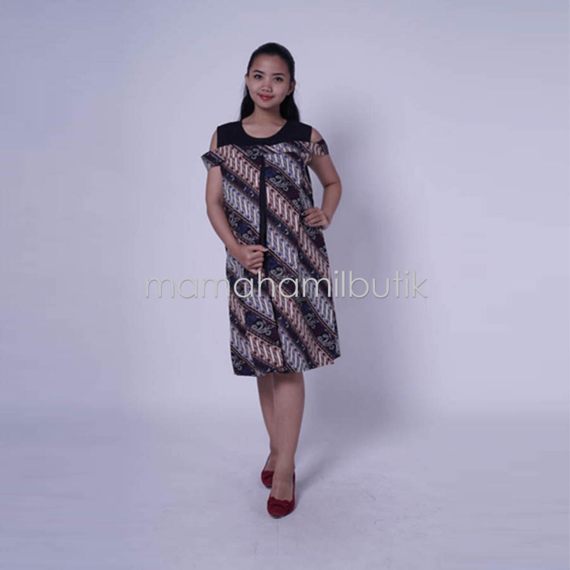 Mama Hamil FREE CD Hamil 1psc Baju Hamil Dress Menyusui Bolero Batik Etnik Sabrina Cantik - DRO 809