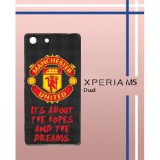 Manchester United Logo Q0007 Casing Custom Hardcase Hp Sony Xperia M5 M5 Dual Case Cover X7V9