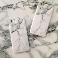 Marmer Copy Laris Fashion Sarung Telepon Lembut TPU Case untuk iPhone 5 5 S 5SE 6 6 S 6 Plus 7 7 Plus tekstur Batu Kembali Cove = Ukuran: untuk iPhone 7 Plus = Warna: Tidak Ditentukan-Intl