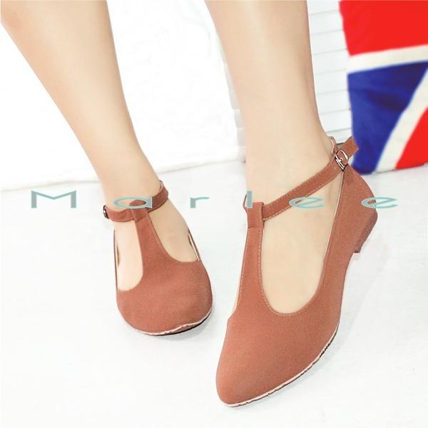 Marlee Angkle Strap Pointed toe Flat Shoes MMT-05