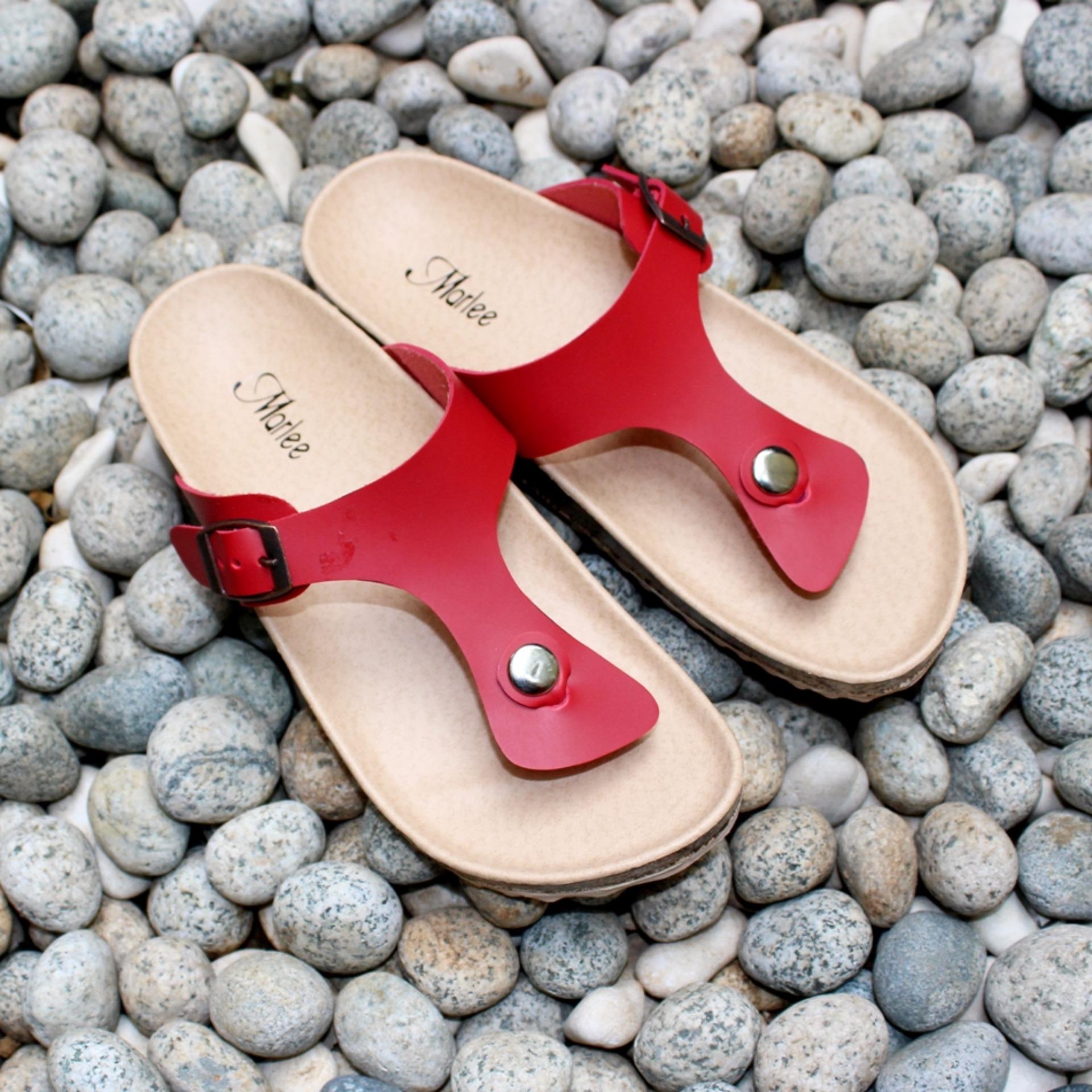 Marlee Flatbed Sandal IB-05 Merah