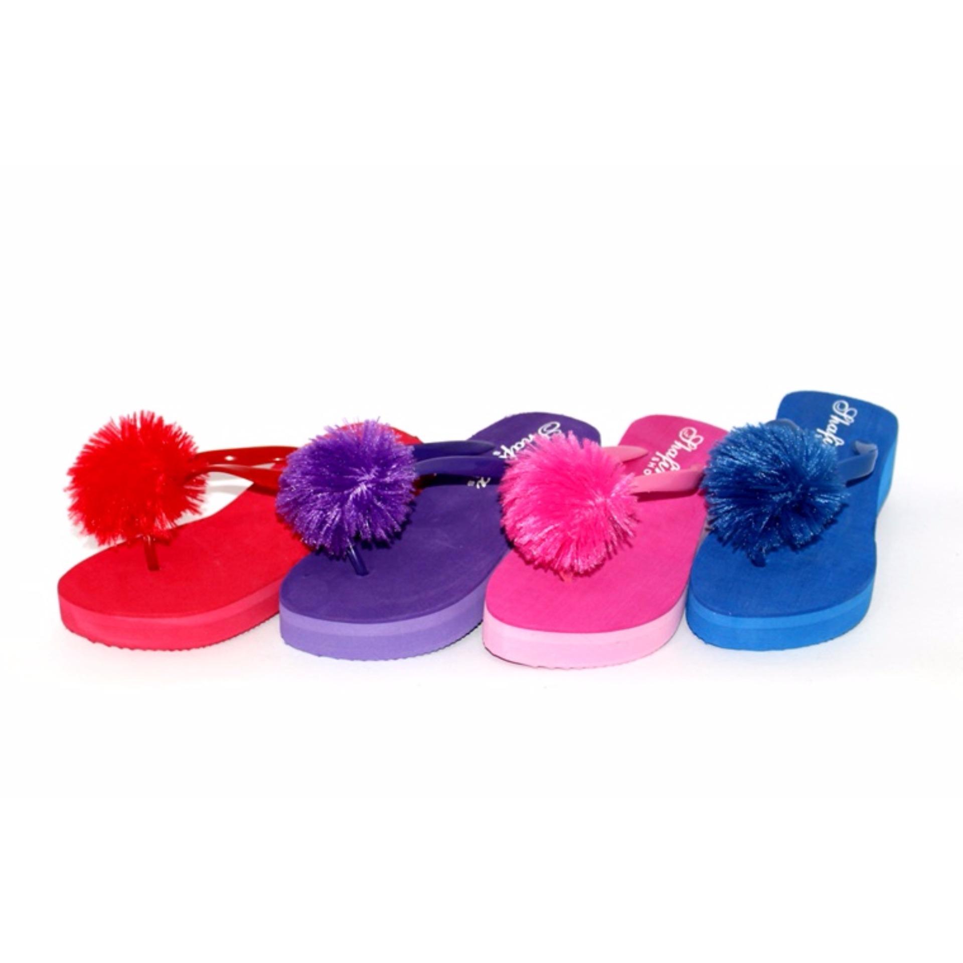 Marlee Sandal Spon Anak & Dewasa Shafira - Merah